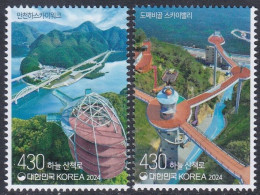 South Korea 2024 Tourism, Mancheonha Skywalk, Dojjaebigol Sky Valley, Aerial View, Bridge - Korea (Süd-)