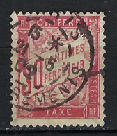 FRANCE Taxe 1902: Le Y&T 33 Obl. "Paris-Enregistrements" - 1859-1959 Usados