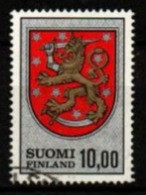 FINLANDE   -   1974 .   Y&T N° 708 Oblitéré.   Blason  /  Armoiries  /  Lion. - Usados