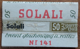 ZIGARETTEN PAPIER N°141  50 BLATT SOLALI  IIIe REICH  COMPLET ET NON OUVERT - 1939-45