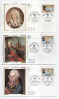 - 6 FDC LES GRANDS NAVIGATEURS 1988 - Duquesne, Suffren, La Pérouse, La Bourdonnais, Bougainville, Dumont D'Urville - - Esploratori