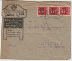 1920 - FREISTAAT BAYERN - ENVELOPPE PUB DECOREE ! De ASCHAFFENBURG A. MAIN => LYON - Brieven En Documenten