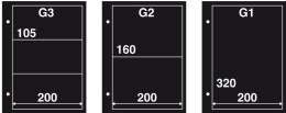 DAVO FDC-Blätter G2, 10 Stück DV27202 Neu ( - Raccoglitori Per Buste