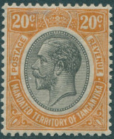 Tanganyika 1927 SG96 20c Black And Orange KGV MLH - Tansania (1964-...)