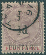 Tobago 1896 SG33 ½d On 4d Lilac And Red QV FU - Trinidad & Tobago (1962-...)