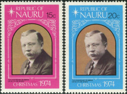 Nauru 1974 SG127-128 Christmas Set MNH - Nauru