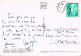 55626. Postal VIELLA  (Lerida) 1958. Monasterio LABAIX, Embalse Escales De Pont De Suert - Brieven En Documenten