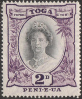 Tonga 1942 SG76 2d Queen Salote MLH - Tonga (1970-...)