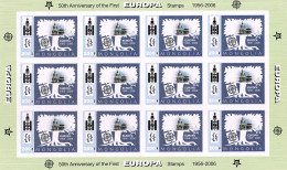 MONGOLIA 2006 Mi 3589B 50th ANNIVERSARY OF CEPT STAMPS MINT IMPERFORATED SHEETLET ** - Mongolei