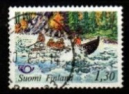 FINLANDE   -   1983 .  Y&T N° 887 Oblitéré .   Rafting  /  Canoë - Used Stamps