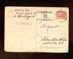 BERLIN - 1951, Postkarte Mi. P 6 Mit Stempel "BERLIN, Bei Gefahr Ruf An - 01 - Polizei Berlin" (L2375) - Postales - Usados