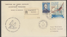 TAAF "Ornithos"  Registered Cover Ca Port-aux-Français Kergueleb 14.2.1997 (60273) - Onderzoeksstations