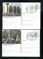 BUNDESREPUBLIK DEUTSCHLAND - 1981, 2 Bildpostkarten Je Mit Bild Und Stempel "MAINZ" (L2377) - Bildpostkarten - Gebraucht