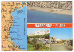 11 - Narbonne Plage - Carte Géographique # 3-8/2 - Mapas