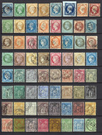 France 1849/1890 - Collection 64 Timbres Cérès, Napoléon, Sage - COTE 1.200 € - Collections