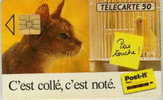 # France 296 F321 POST'IT 50u So3 02.93  -cat,chat-  Tres Bon Etat - 1993