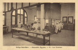 PC EGYPT ALEXANDRIA SAINT-MARC COLLEGE KITCHEN, Vintage Postcard (b55271) - Alexandria