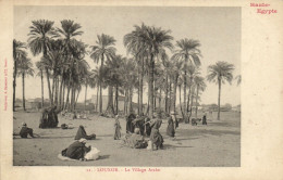 PC EGYPT LUXOR ARAB VILLAGE, Vintage Postcard (b55256) - Luxor