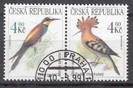 TSCHECHISCHE REPUBLIK  207-208, WP, Gestempelt, Gefährdete Tierwelt, 1999 - Used Stamps