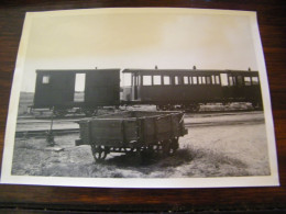 Photographie 125 X 175 - Melun (77) - Tramway - Remorque - Entrepôt Local - Ligne Barbizon - 1938 - SUP (TRAM 31) - Melun