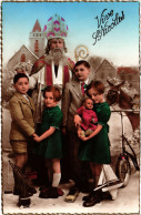 PC SAINT NICHOLAS, VIVE ST. NICOLAS, CHILDREN, Vintage Postcard (b55423) - Saint-Nicolas