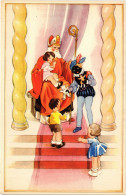 PC SAINT NICHOLAS, VIVE ST. NICOLAS, BLACK PIET, Vintage Postcard (b55401) - Saint-Nicolas