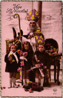 PC SAINT NICHOLAS, VIVE ST. NICOLAS, CHILDREN, Vintage Postcard (b55391) - Saint-Nicolas