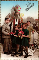 PC SAINT NICHOLAS, VIVE ST. NICOLAS, CHILDREN, Vintage Postcard (b55392) - Saint-Nicolas