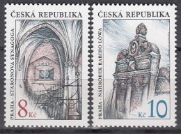 TSCHECHISCHE REPUBLIK  142-143, Postfrisch **, Jüdische Baudenkmäler, 1997 - Unused Stamps