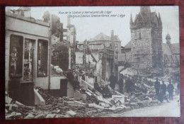 Cpa Herve : Rue De La Station  - Guerre 1914/18 - - Herve