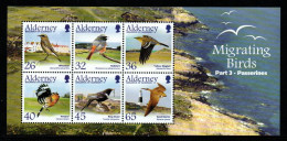 Alderney 2002- Mi.Nr. Block 15 - Postfrisch MNH - Vögel Birds - Pájaros Cantores (Passeri)