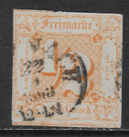 Germania Germany 1862 Thurn And Taxis Colored Print On White Paper Imperforated ½Sgr Mi N.28 US - Gebraucht