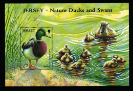 Jersey 2004- Mi.Nr. Block 43 - Postfrisch MNH - Vögel Birds Enten Ducks - Canards