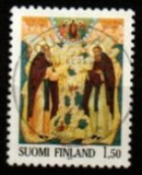 FINLANDE   -   1985 .  Y&T N° 918 Oblitéré .   Tableau Religieux - Usati