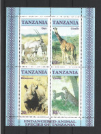 Tanzania 1986 Fauna S/S  Y.T. BF 47 ** - Tanzania (1964-...)