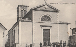 BRETIGNOLLES-sur-MER. - L'Eglise . Cliché RARE - Bretignolles Sur Mer