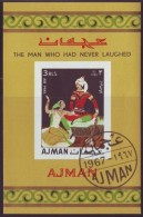 AJMAN Block 13,used,unperforated - Altri & Non Classificati