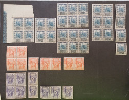 COLONIE LIBIA ITALIA REGNO 1931 SERIE PITTORICA CAT CEI N 80-81-82 STOCK LOT 48 STAMPS MNH 15 SCANNERS - Libya