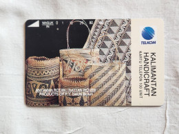 Indonesia-(ID-TLK-S-0231)-Anyaman Rotan (Rattan Wooven)-(55)(100units)(1.8.94)-(tirage-300.000)-used Card - Indonesia