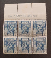 COLONIE LIBIA ITALIA REGNO 1926 SERIE SIBILLA LIBICA CAT CEI N 64 PERF 11 MNH 4 SCANNERS - Libya