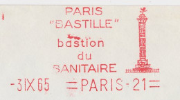 Meter Cover France 1965 Place De La Bastille - Spirit Of Freedom - Sonstige & Ohne Zuordnung