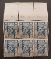 COLONIE LIBIA ITALIA REGNO 1926 SERIE SIBILLA LIBICA CAT CEI N 64 PERF 11 MNH 4 SCANNERS - Libye