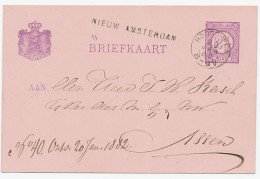 Naamstempel Nieuw - Amsterdam 1882 - Lettres & Documents