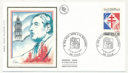 FRANCE - Env Affr 2,30 Appel à La Résistance - Obl LILLE 17/18 Juin 1990 - De Gaulle (Generale)
