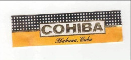 COHIBA   Havana Cuba - Bagues De Cigares