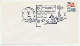 Cover / Postmark USA 1990 Pony Express Race - Windmill - Altri & Non Classificati