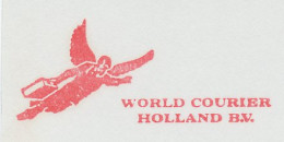 Meter Cut Netherlands 1981 Angel - World Courier - Sonstige & Ohne Zuordnung