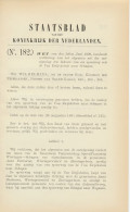 Staatsblad 1909 : Spoorlijn Ewijcksluis - Schagen - Documenti Storici