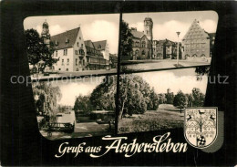 43498349 Aschersleben Rathaus Gondelteich Westdorfer Warte Post Volkshaus Ascher - Aschersleben