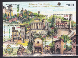 SAN MARINO-2011-CHURCHES-SHEET -MNH. - Nuevos